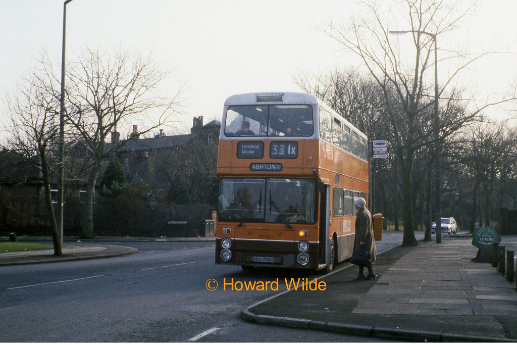 G M Buses 7736 (SRJ 736R) AshtonunderLyne, Broadoak Road… Flickr