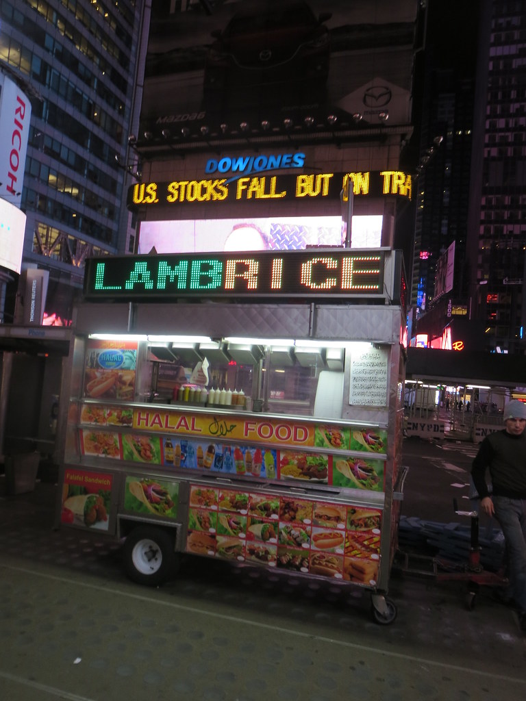 Halal Food cart vendor in Times Square New York City Flickr