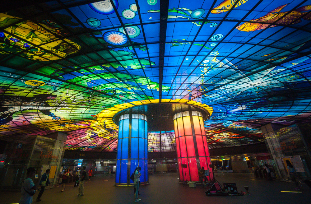 Kaohsiung, Taiwan The Dome of Light at MRT Formosa Blvd St… Andy