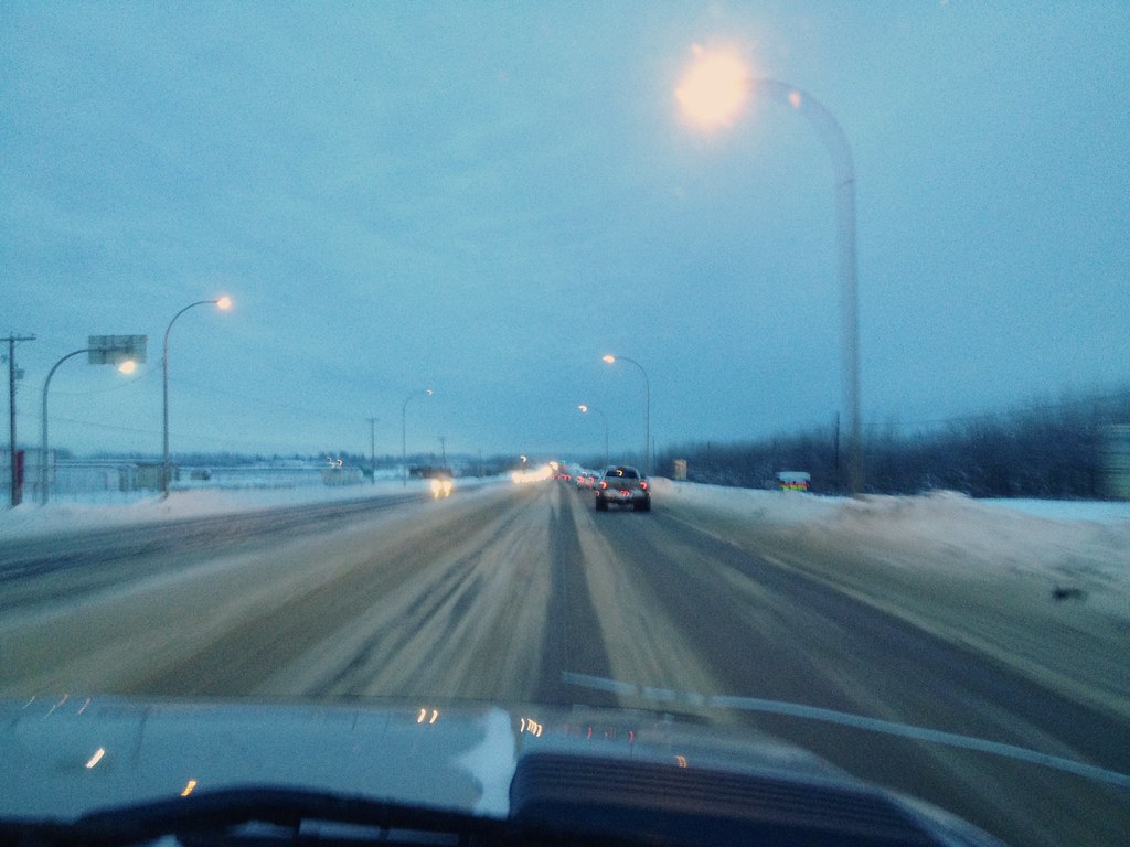 Rush Hour on the Alaska Highway Road conditions around and… Flickr