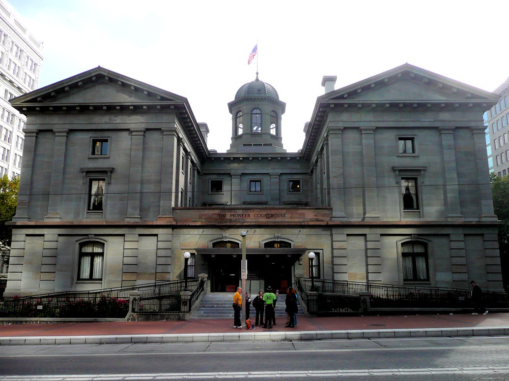 066portlandcourthouse Pioneer Courthouse, Portland, Oreg… Flickr