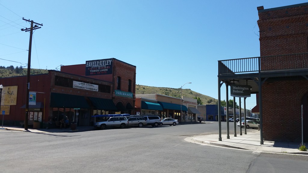 Downtown Lakeview A fire that burned Lakeview, Oregon to t… Flickr