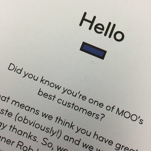 Moo Cards and Customer Delight Moo Cards sent me some blan… Flickr