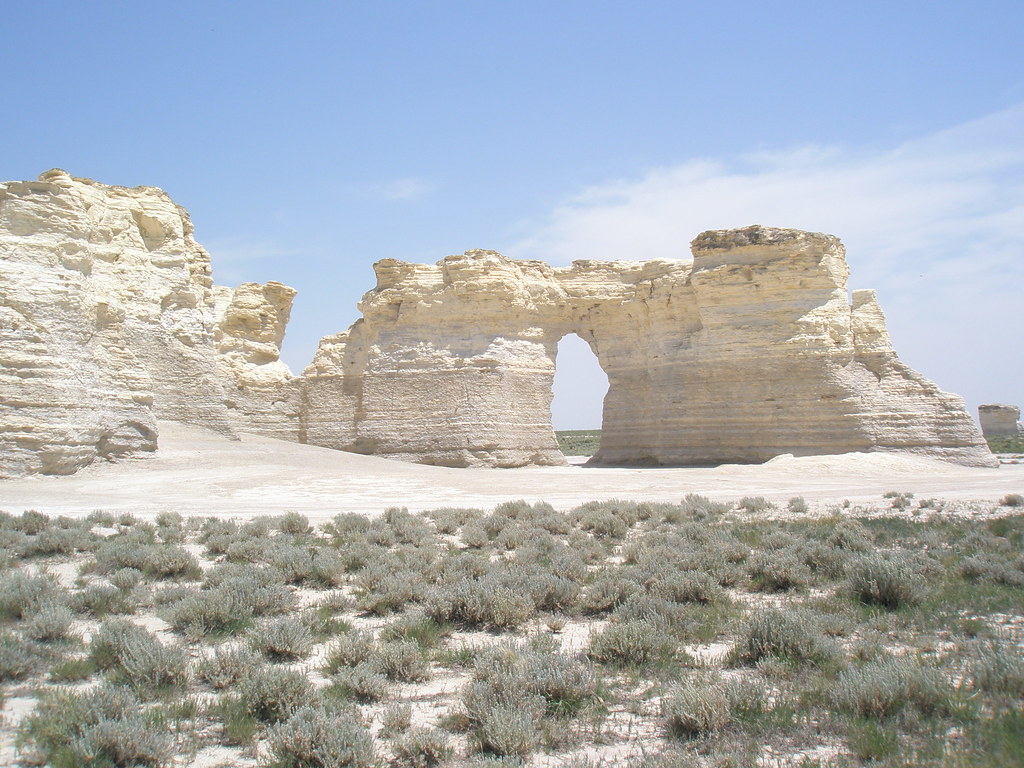 Monument Rocks, aka The Chalk Pyramids Gove County, Kansas… J