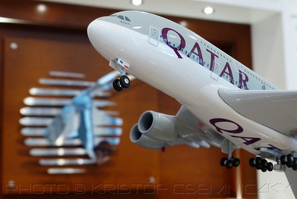 Qatar Airways A380 1200 in Ticket Office Budapest Flickr