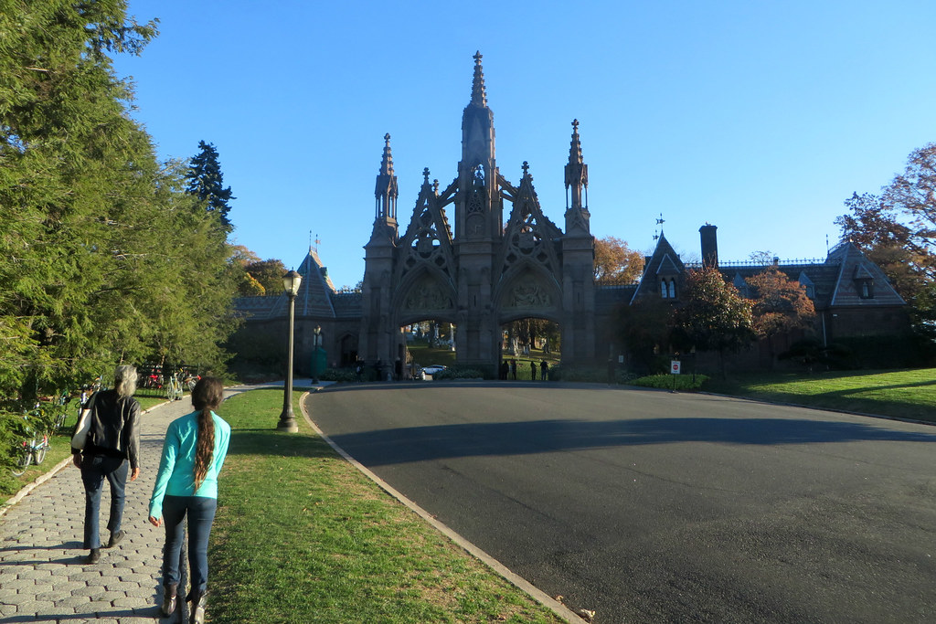 Approaching GreenWood Cemetery Eden, Janine and Jim Flickr