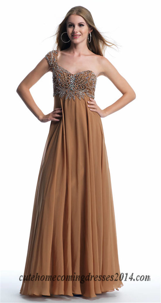 Long Beaded One Strap Prom Dress By Dave And Johnny 10235 Flickr