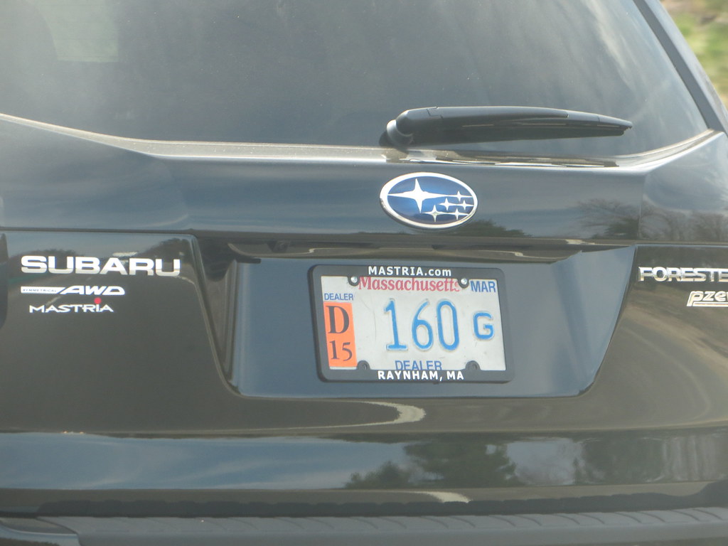 Massachusetts Dealer License Plate Dealer plate seen in Fa… Flickr