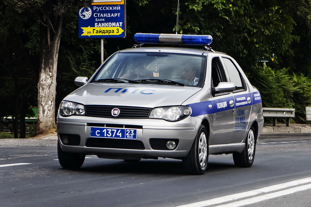 Fiat Albea russian police patrol car in Krasnodar city Flickr