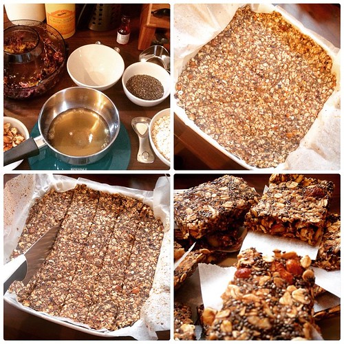 Homemade granola bars with leftover juice pulp, hazelnuts,… Flickr