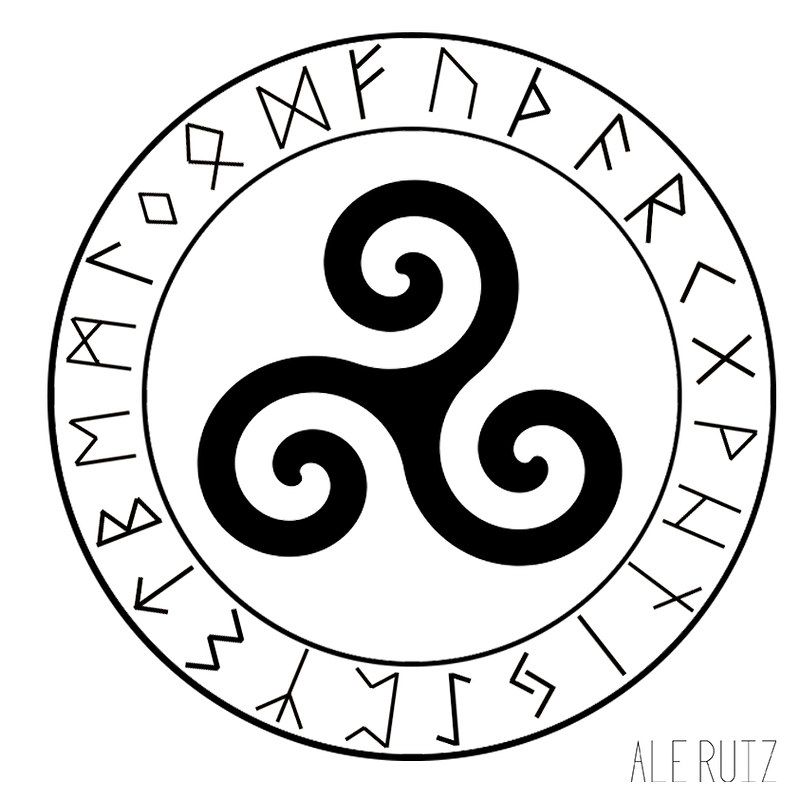 Trisquel (Tattoo Idea) | Trisquel Rodeado De Runas Nórdicas,… | Flickr 799_x_800_jpg