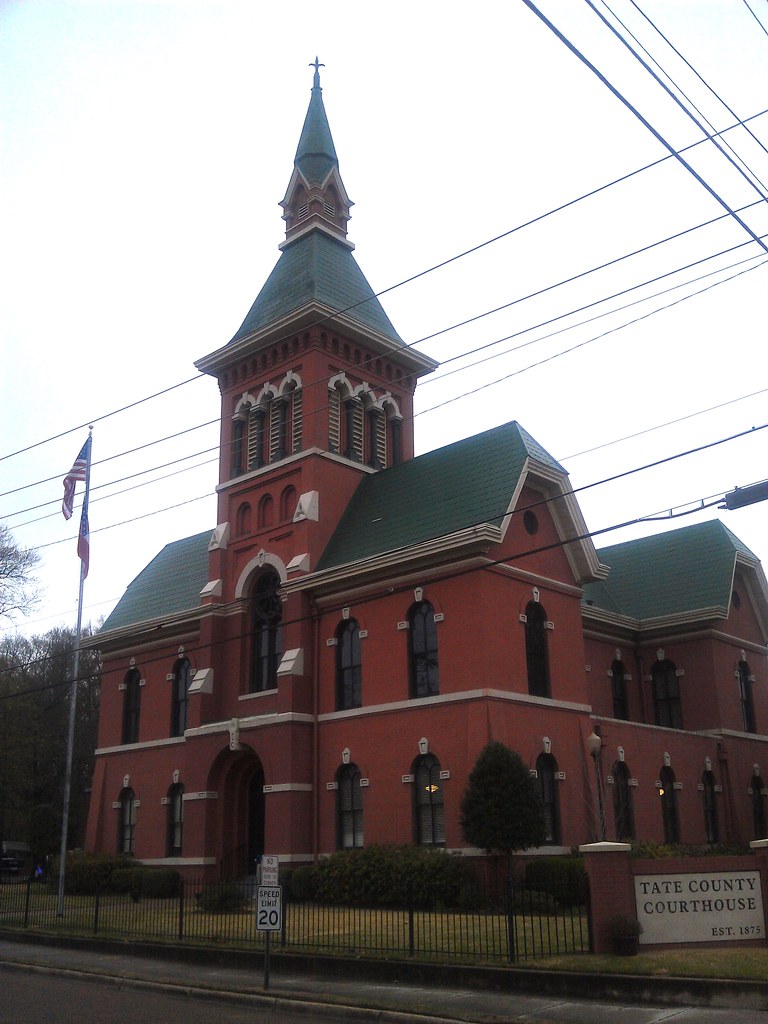 Tate County Courthouse Senatobia MS (1) nrhp 94000200 … Flickr