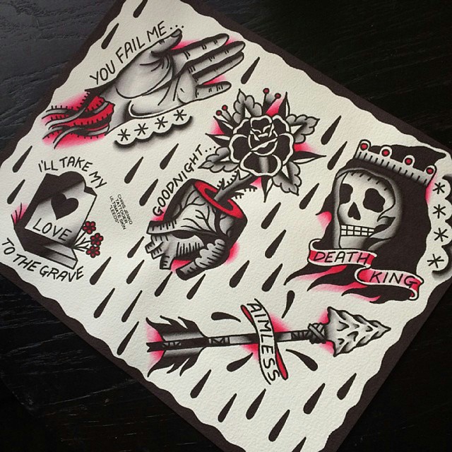 Rose #Skull #Traditional #Tattoo #Traditionaltattoo #Flash… | Flickr 640_x_640_jpg