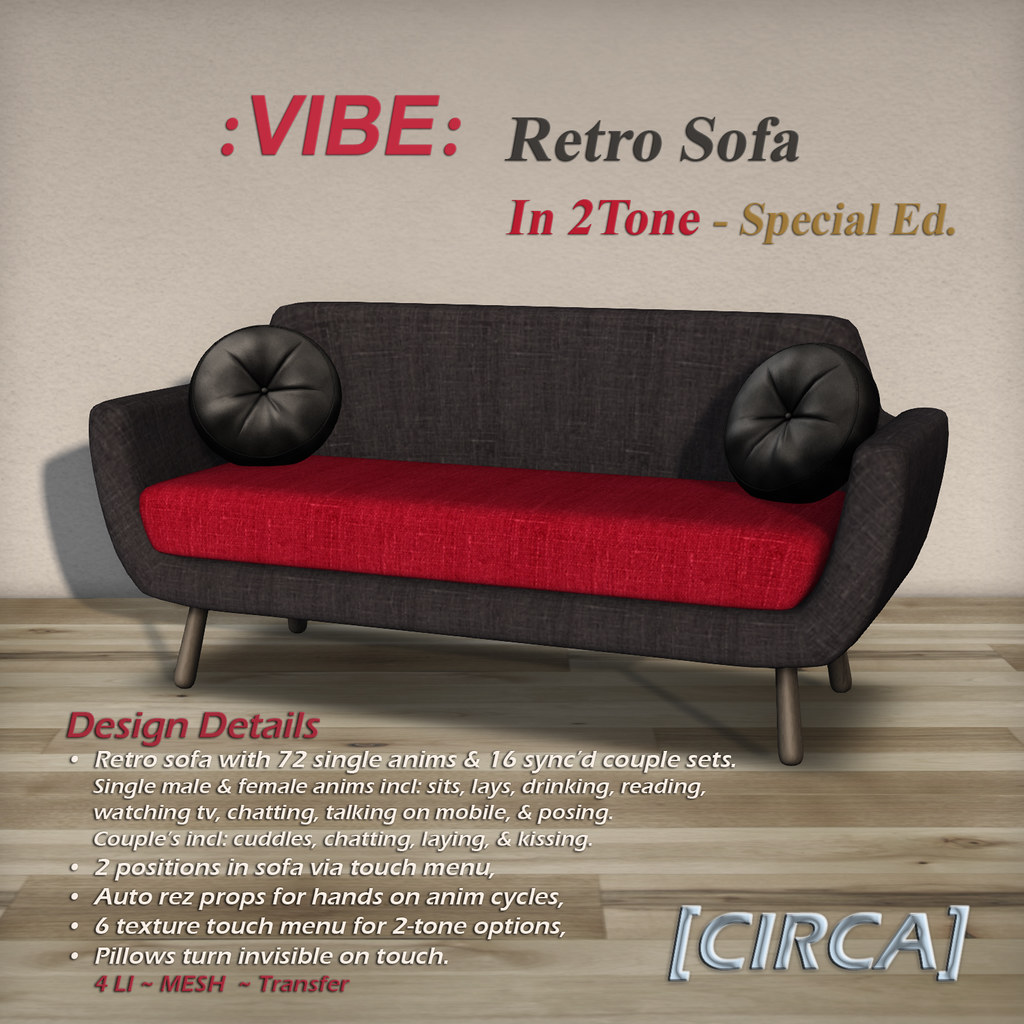 [CIRCA] VIBE Retro Sofa 2Tone Special Ed It's time… Flickr