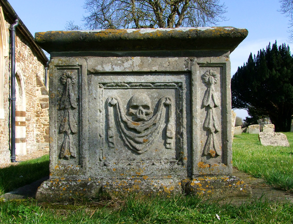 skull and drape St Margaret, Abbotsley, Cambridgeshire I h… Flickr
