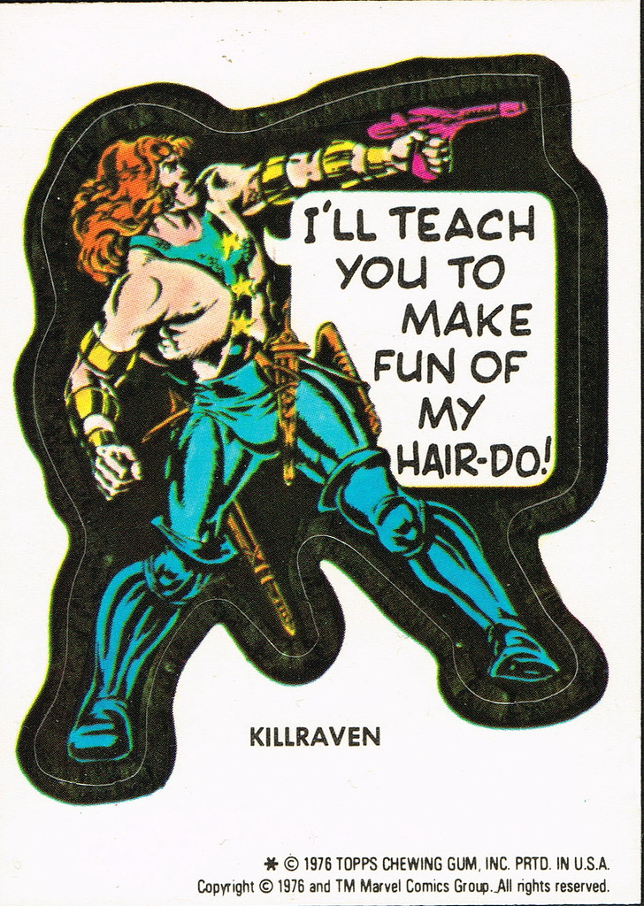 Topps Marvel Stickers 1976 Killraven jeffliebig Flickr