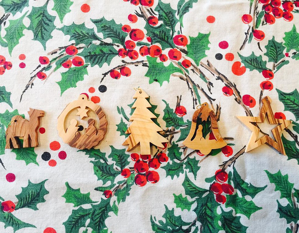Olive wood ornaments we purchased in bethlehem palestine… Flickr