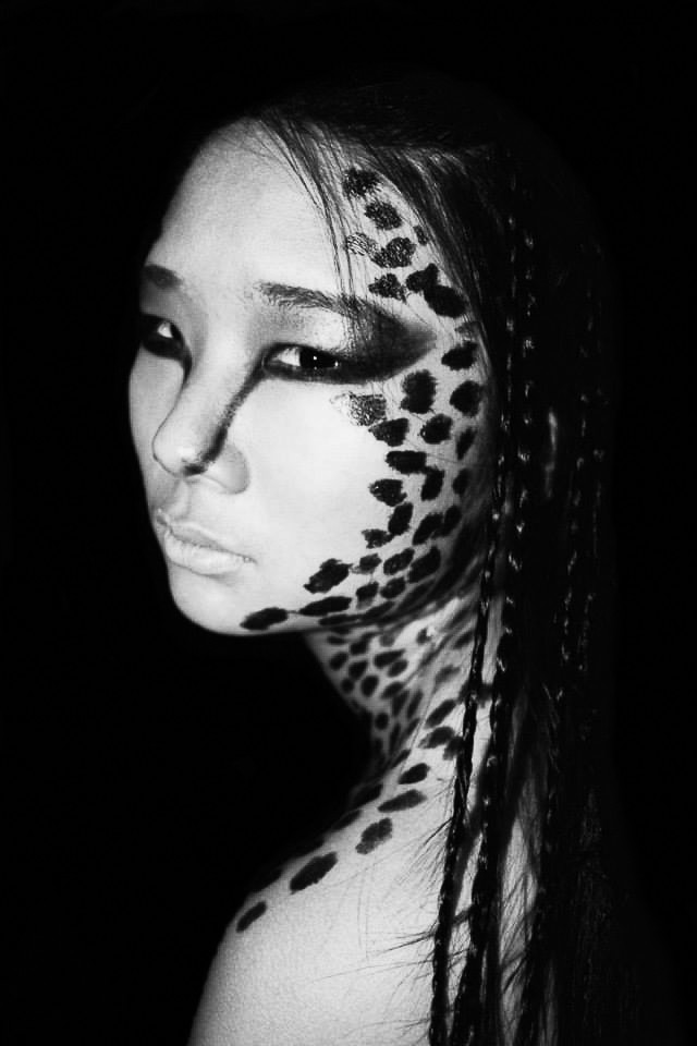 acrylic paint on skin FeiFei Ma Flickr