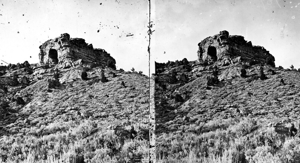 Castle Rock, distant view. Summit County, Utah. 1869. Flickr