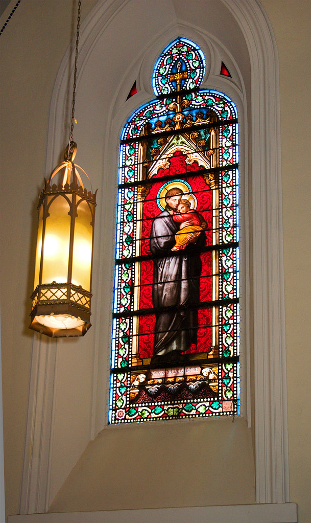 Stained Glass Window Loretto Chapel The ornate stained g… Flickr