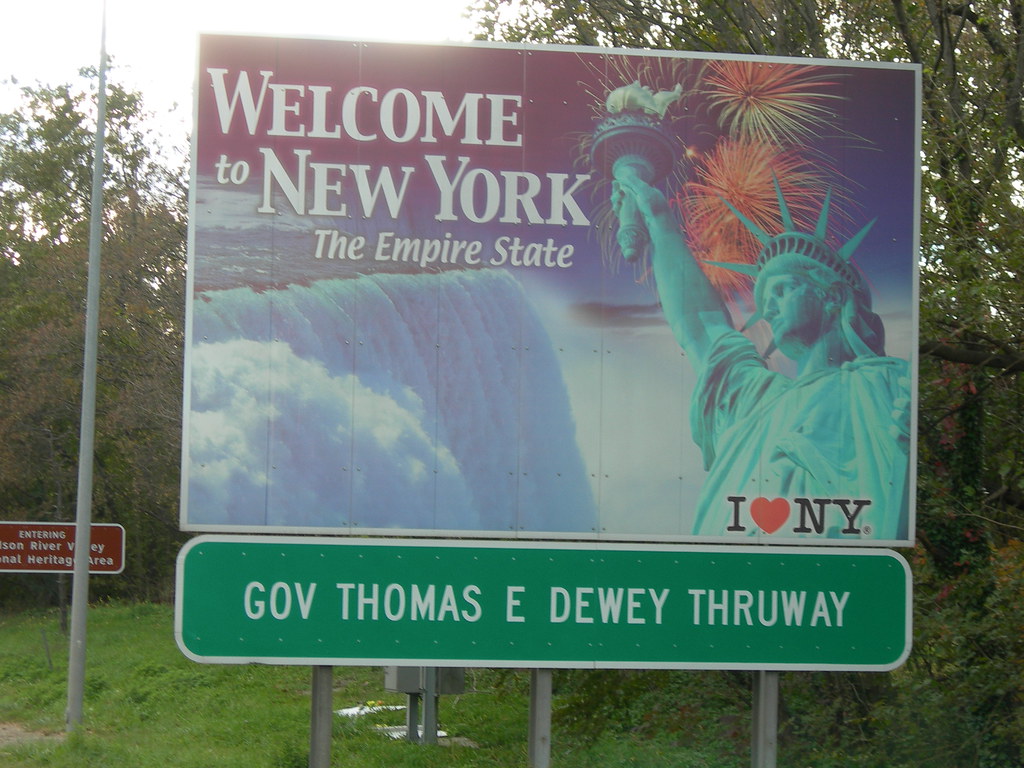 New York Sign I95 south at the CT line Flickr