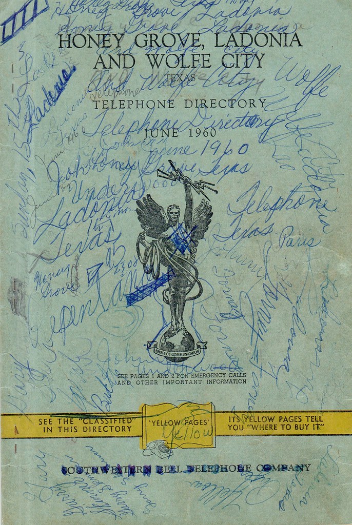 Honey Grove Phone Book 1960 Flickr