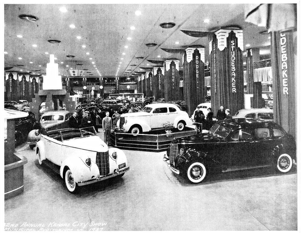 1938 Kansas City Auto Show Front and center is the display… Flickr