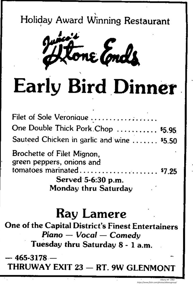 Stone Ends Restaurant 1982 albany ny 1980s AlbanyGroup Archive Flickr