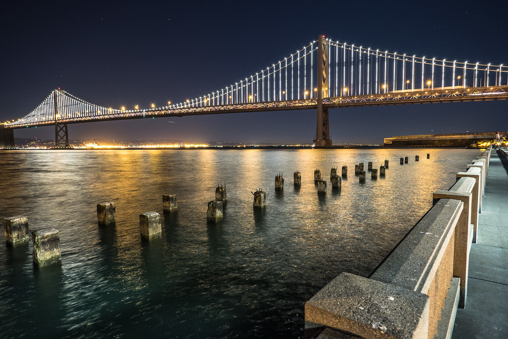 Bay Bridge Lights This was taken on the last night of the … Flickr