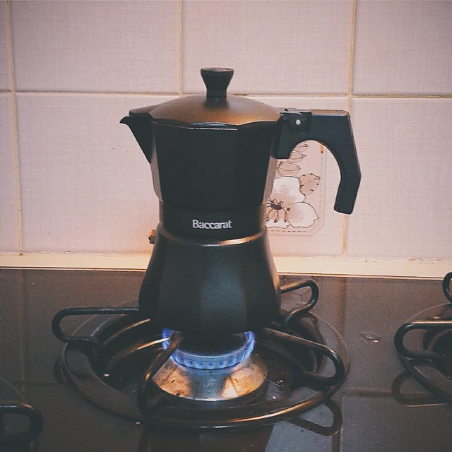 Loving our new stovetop Baccarat Verona espresso maker… Flickr