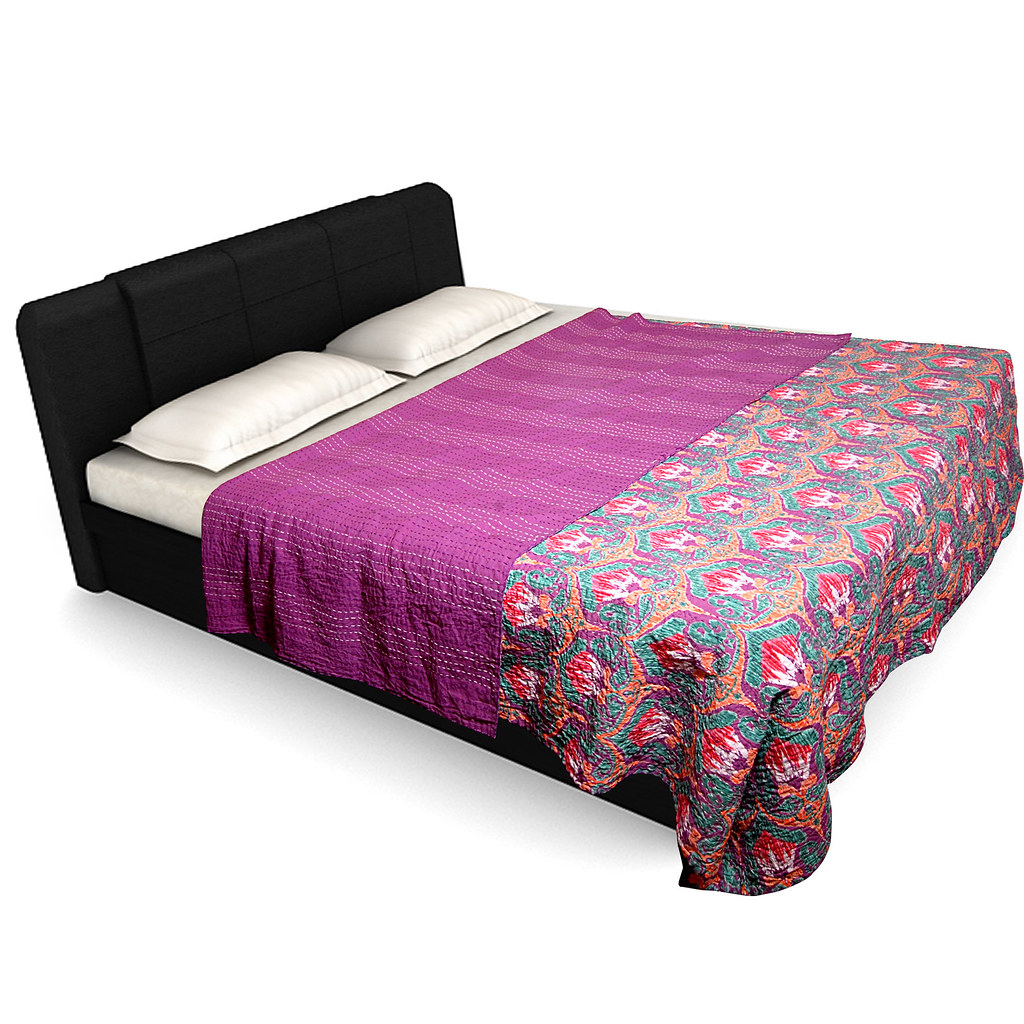 suzani embroidry design printed blanket bed cover queen si… Flickr