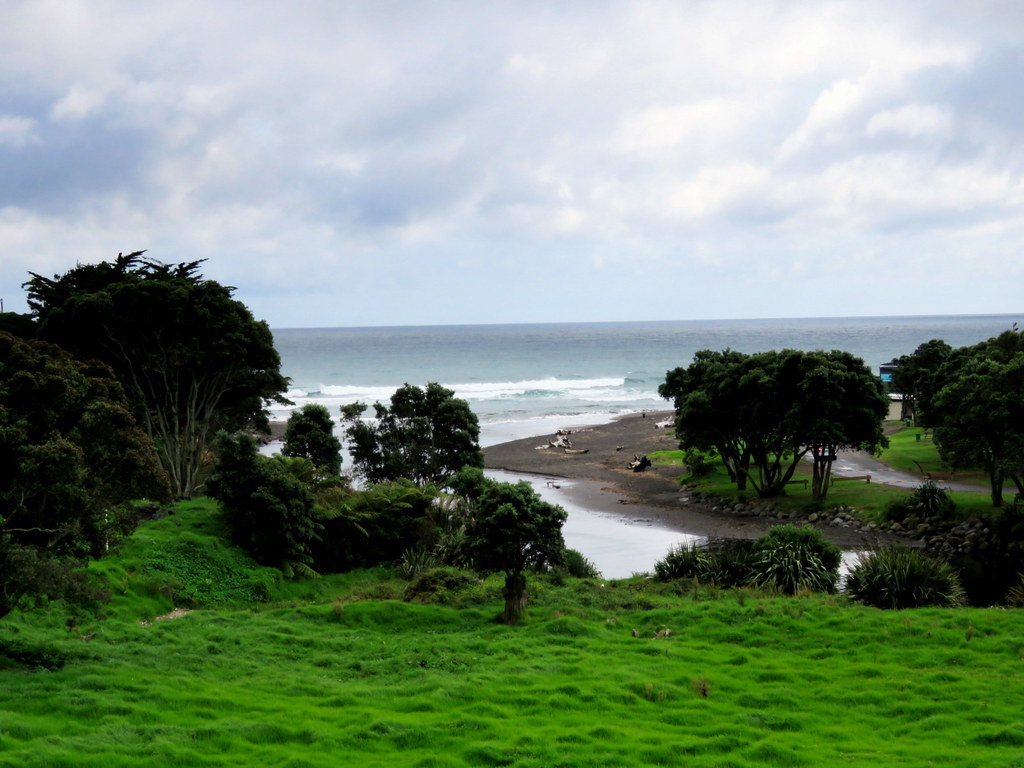 Taranaki Coastline The Oakura River, flows north from the … Flickr