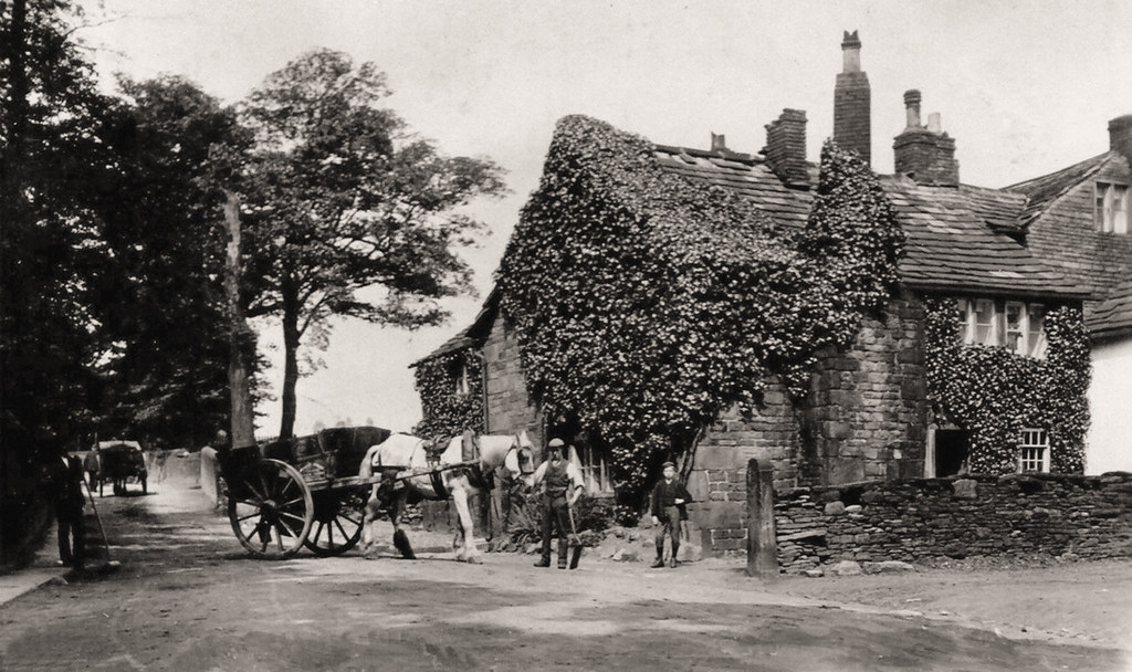 undated photograph of Birkby Hall Road, Birkby Huddersfield Exposed