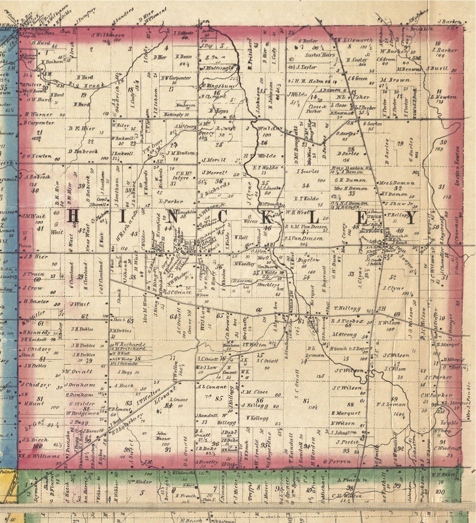 Hinckley And Granger Townships Medina County, Ohio, 1857 Flickr