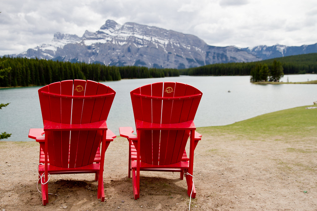 Parks Canada Red Chairs Banff Summer project to see ho… Flickr