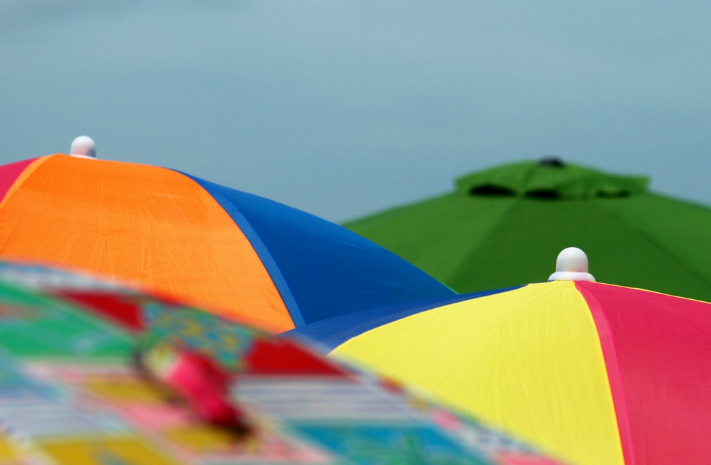 Sombrillas Isla del Padre, Texas Parasols Ile du Padre… Flickr