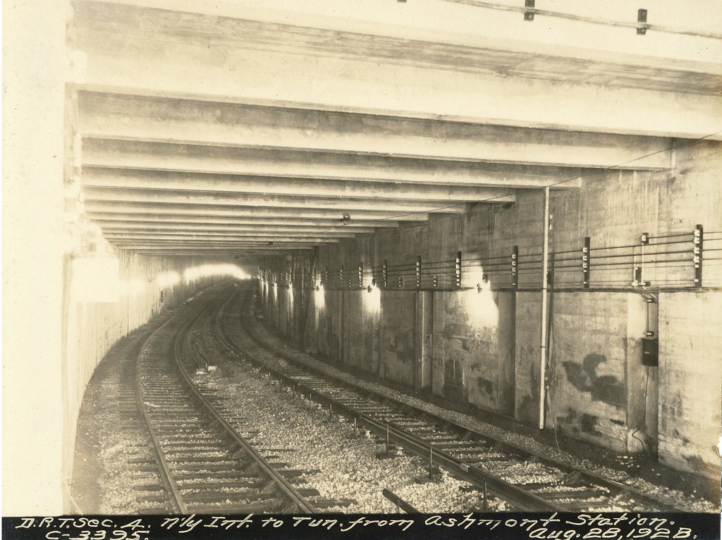 Northerly entrance to tunnel from Ashmont station Title N… Flickr