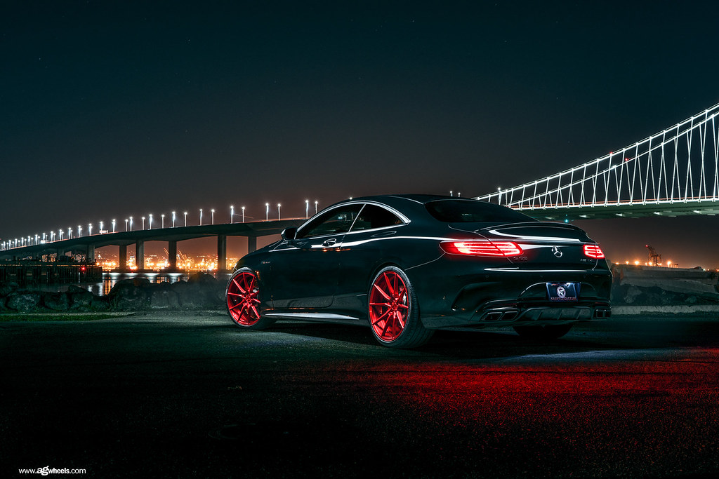 mercedesbenzs63amgcoupem652candyappleredwheelsagwheels4 a