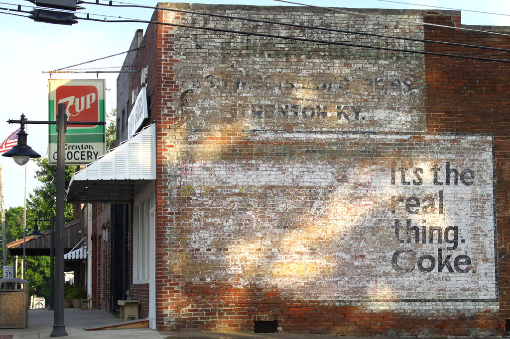 Faded Coke mural at Trenton Grocery It's the real thing. C… Flickr