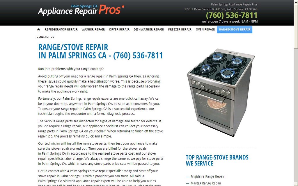 Palm Springs Appliance Repair Pros(760) 5367811 www.appl… Flickr