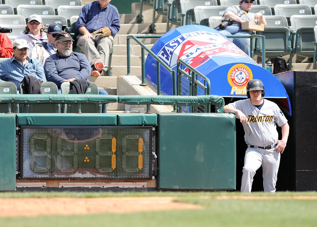 Pitch Clock Trenton Thunder in a Minor League Baseball gam… Flickr