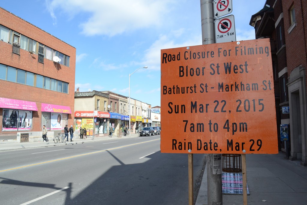 Road closure March 22, 2015. Dufferin and Bloor. Michael