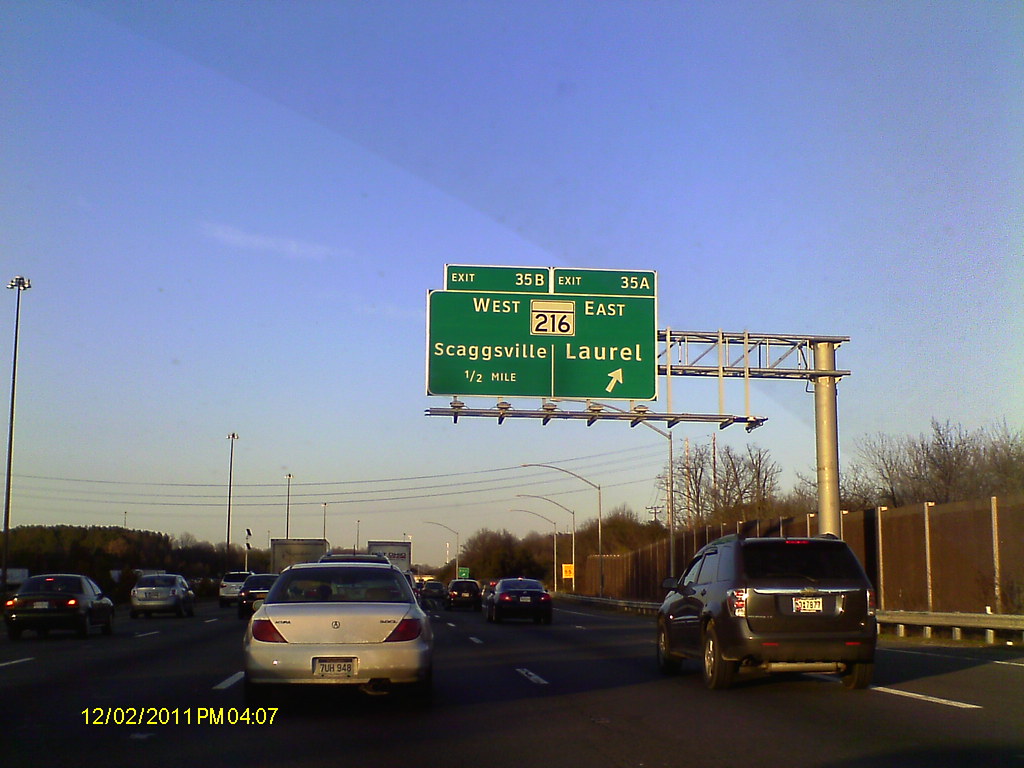 Interstate 95 Maryland MD I95 North at MD Rt. 216 East … Flickr