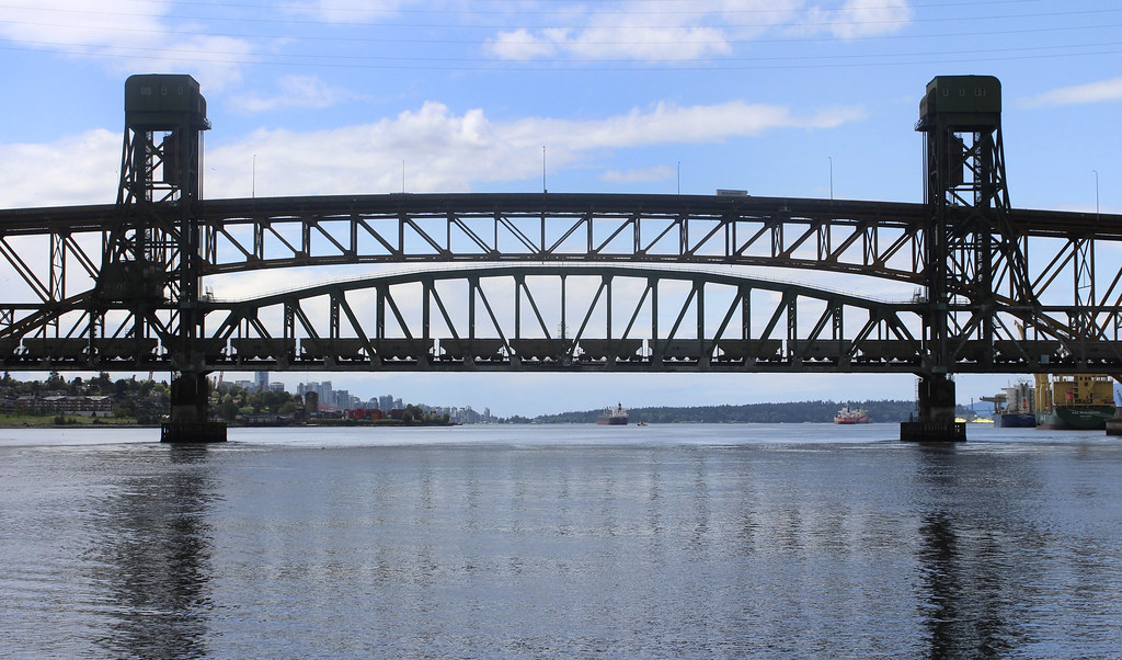 CN Second Narrows Rail Bridge I took this last spring, fro… Flickr