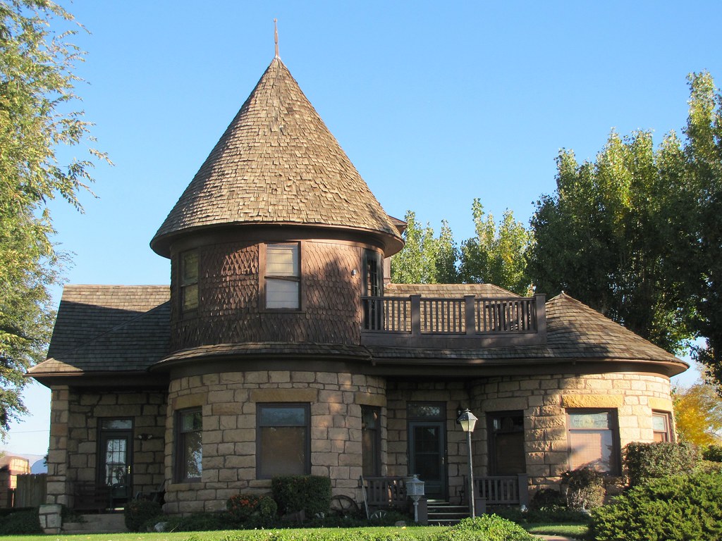 Stone house with turret Blanding, Utah. jimsawthat Flickr