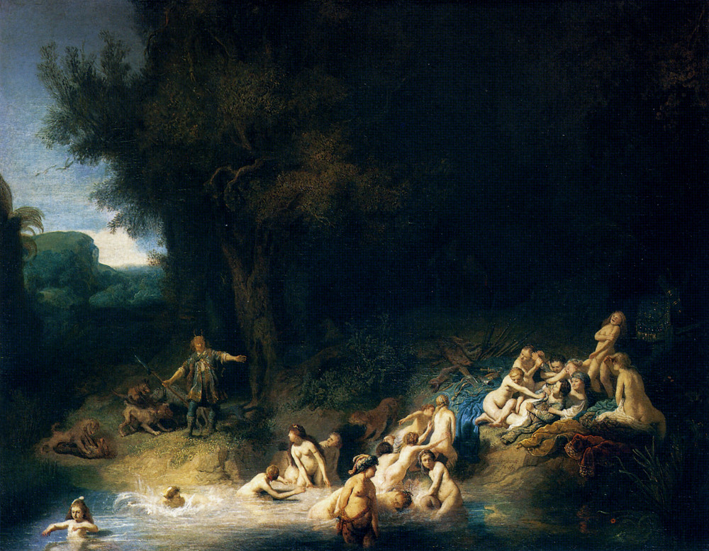 rembrandt_diana_bathing_stories_actaeon_callisto_1634 Flickr