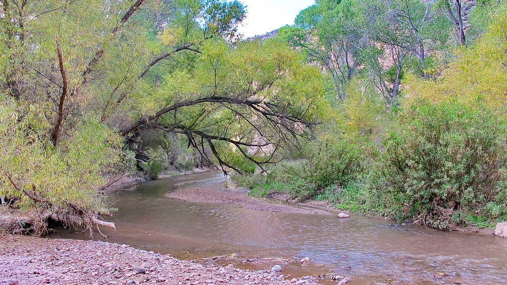 Aravaipa Canyon looking east from our campground a photo on Flickriver