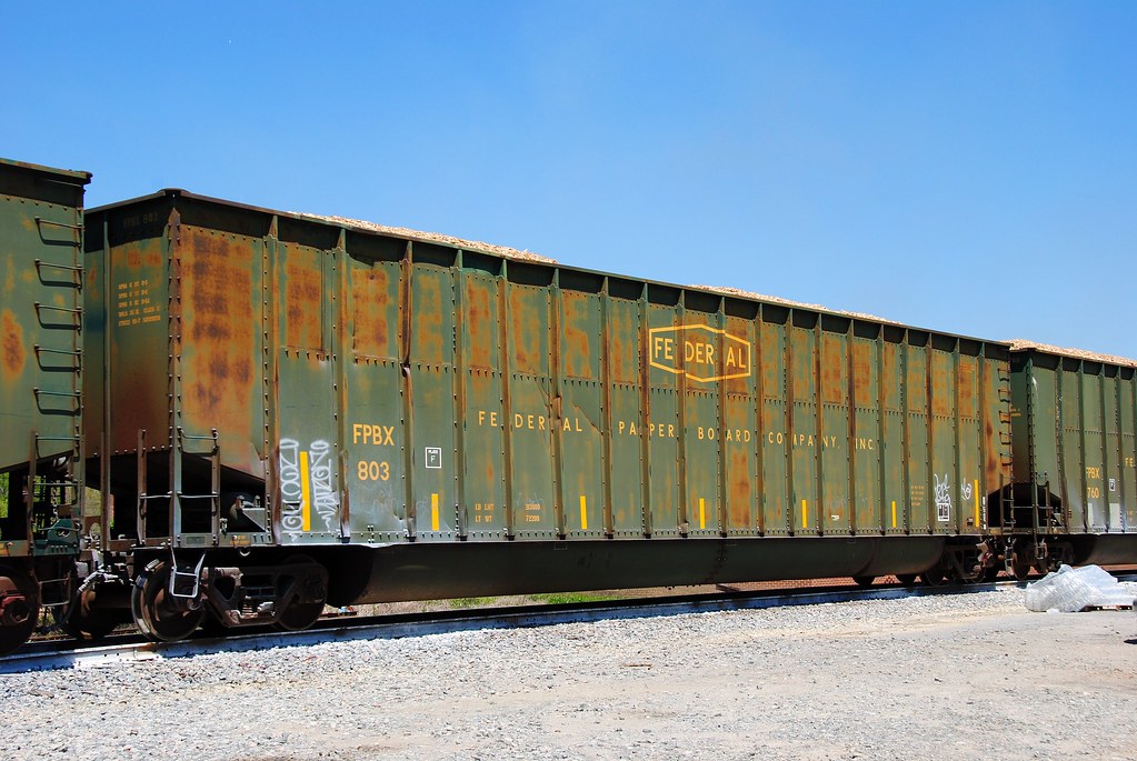 A Federal Paper board company Wood Chip Hopper Car , FPBX … Flickr