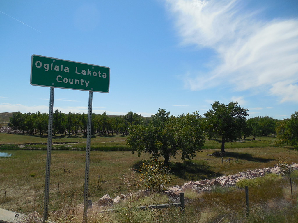 Oglala Lakota County Line At the Cheyenne River where SD 4… Flickr
