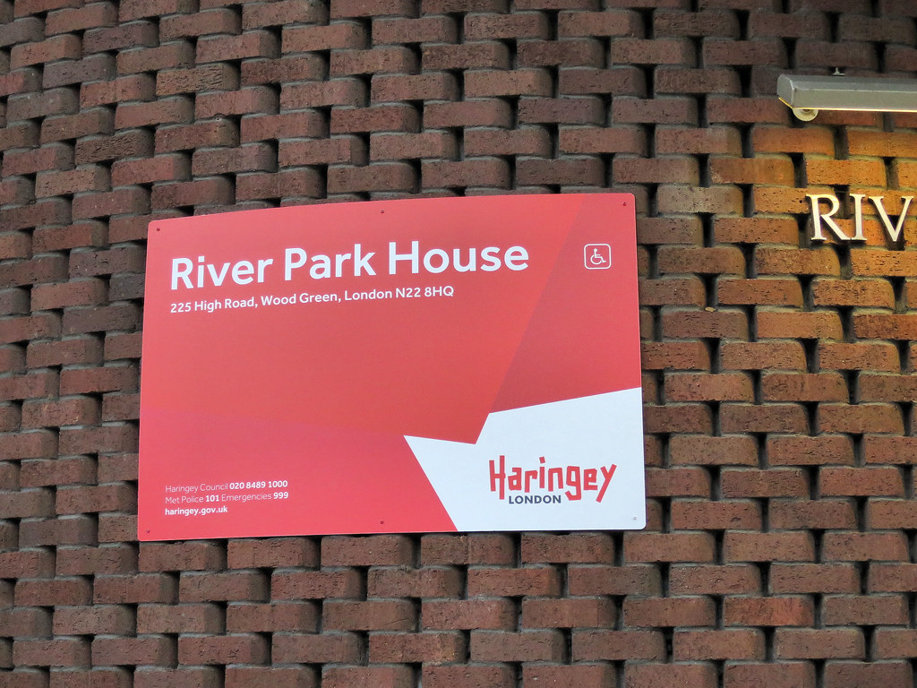 The new Haringey Logo/Rebranding at River Park House Flickr